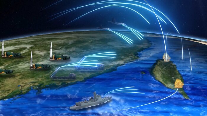中国軍による台湾攻撃のシミュレーション