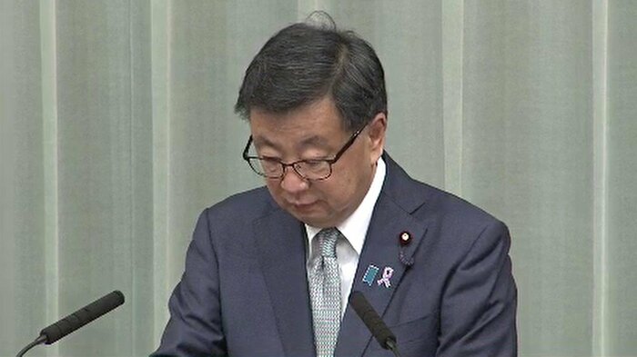 松野官房長官・22日
