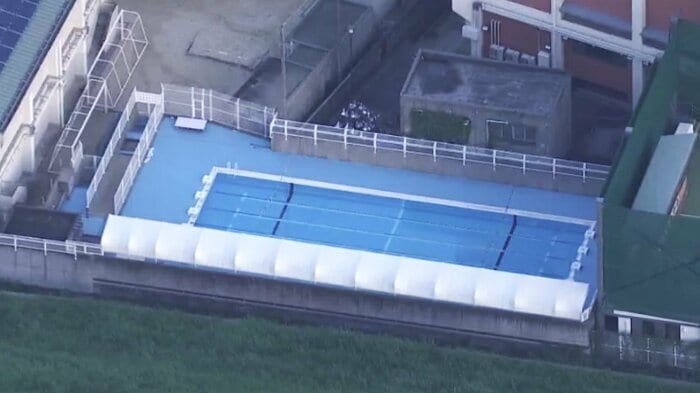 大阪市立今市中学校のプール