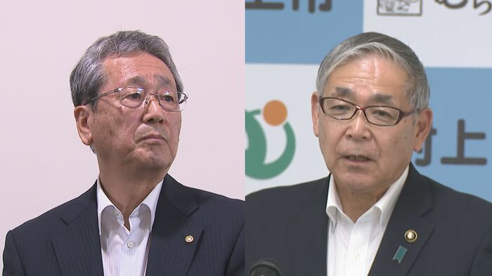 関川村　加藤弘 村長／村上市　高橋邦芳 市長