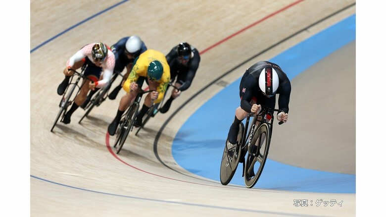 パリ五輪　自転車男子ケイリン 準決勝　中野慎詞が決勝進出｜FNNプライムオンライン