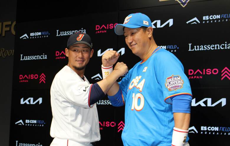 【ファイターズ】レジェンド集結！中田翔氏がエスコンで魅せた豪快な一発！「タオルや昔のユニフォームを掲げてくれる光景は心の底から嬉しかった」―日韓ドリームプレーヤーズゲーム2025｜FNNプライムオンライン