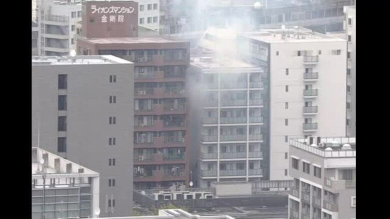 【速報】通勤・通学時間帯に仙台駅近くのマンションで火事　仙台放送の情報カメラからも煙確認｜FNNプライムオンライン