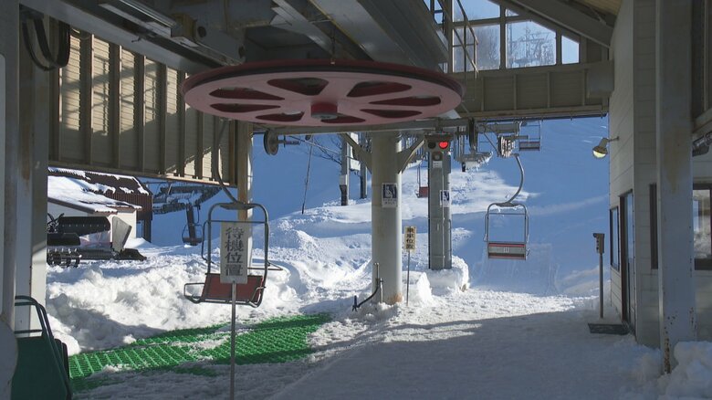 新たに別のリフトでも不具合 営業再開を見送り 富山市の牛岳温泉スキー場|FNNプライムオンライン