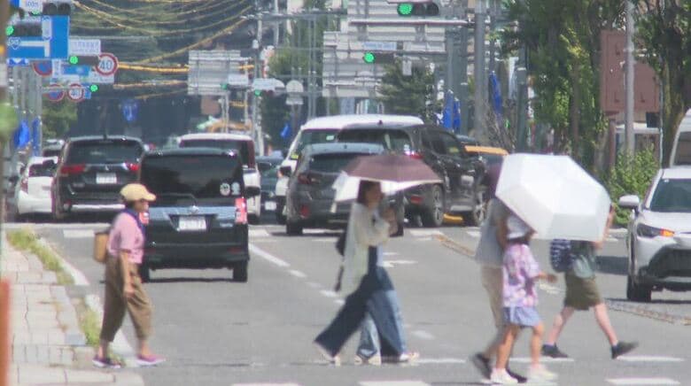 上田38.7℃、飯山37.2℃、佐久37℃など9地点で「猛暑日」　県内で9人が熱中症の疑いで搬送　あす5日も「熱中症警戒アラート」発表｜FNNプライムオンライン