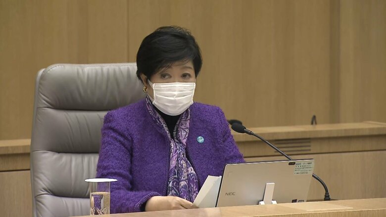 小池知事は、飲食店の人数制限の強化も検討するとの考えを示した。