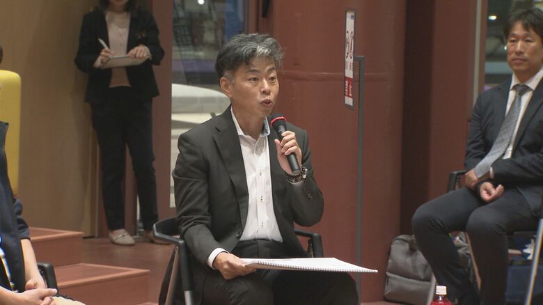 馳知事のタウンミーティングに参加