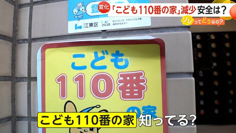 子供が危険を感じた時に駆け込める「こども110番の家」
