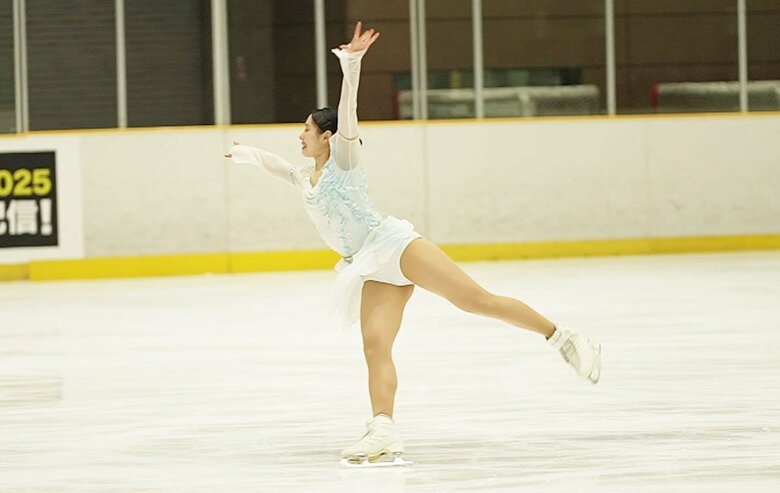 今季2戦目のトリプルアクセルを成功させた三宅（西日本選手権）