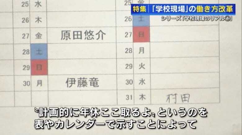 有給休暇の取得を見える化した「計画年休制度」