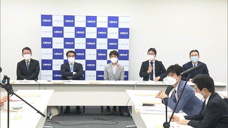 立憲民主党は7日、救済法案について賛成する方針を確認した