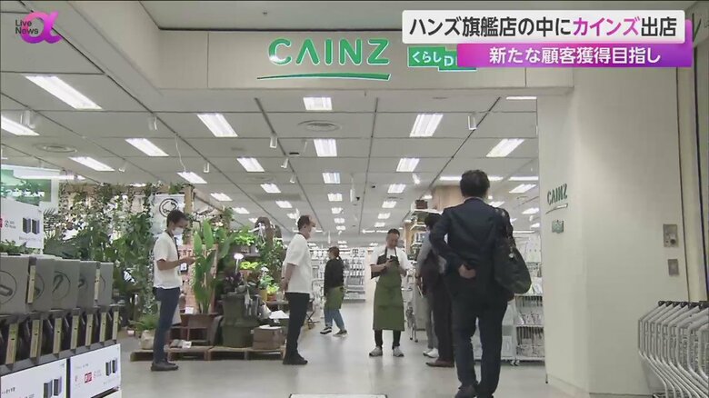 新宿にあるハンズ旗艦店の店内に新たにオープンしたカインズ