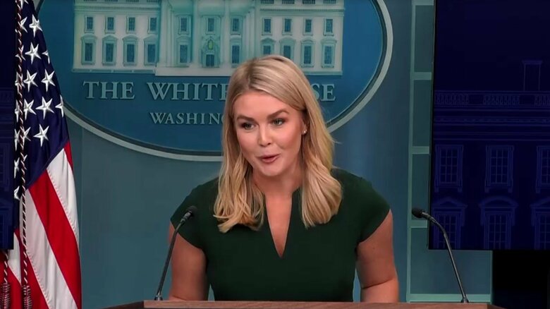 レビット報道官は「フランス人がドイツ語を話していないのはアメリカのおかげ」と発言（3月17日）