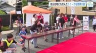 初開催！会場もアツアツ「府中焼き」飛ばし世界大会　子ども部門王者は４ｍ３２cmを記録　広島