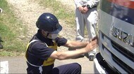 運転技術などを競う トラックドライバーコンテスト開催