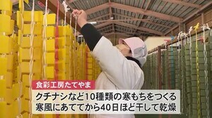 特産の寒もちづくり最盛期…立山の雪解け水と地元のもち米使う「寒さが厳しいのでおいしい」富山・立山町