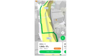 日が当たる道を教える「日向ルート」機能を追加…過去には「日陰ルート」も？ナビタイムに活用方法を聞いた
