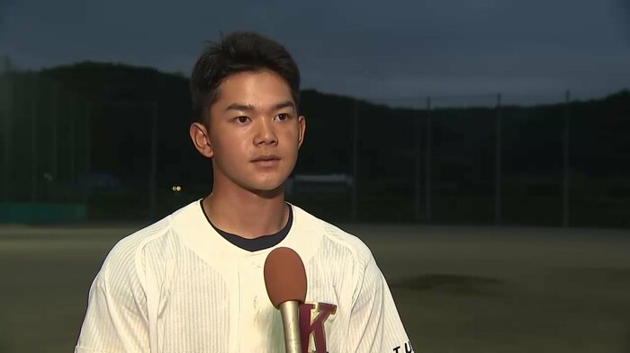 久慈高校硬式野球部・宇部智也主将(3年)