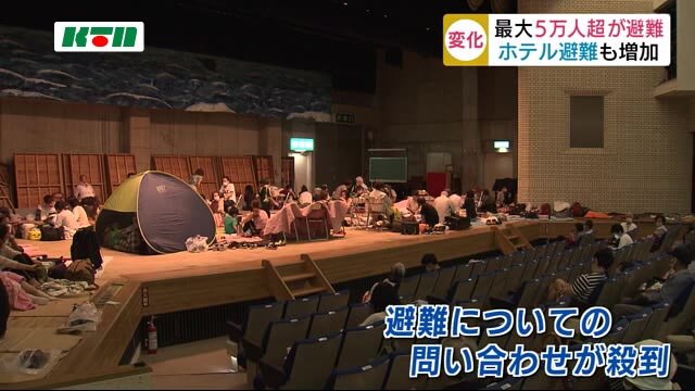 ナゼ?避難先としてホテルが人気…長崎市では予定の10倍超受け入れた避難所&車の避難も