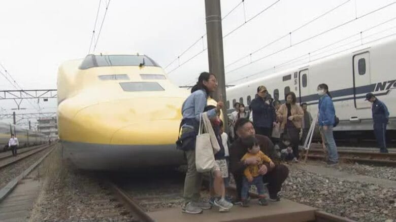 珍しい「ドクターイエロー」など展示…ＪＲ西日本が岡山市にある新幹線車両所公開イベント【岡山】｜FNNプライムオンライン