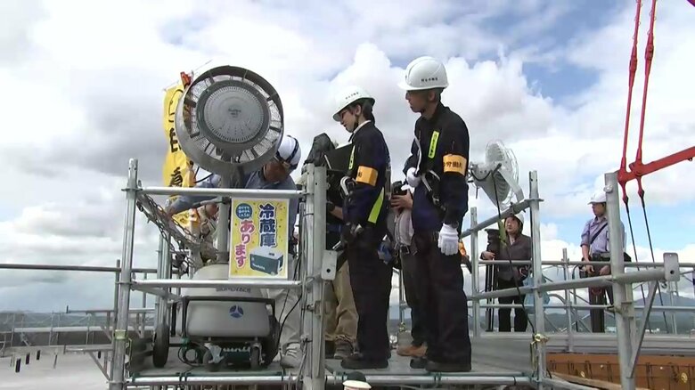 建設現場で「熱中症対策パトロール」　岩手労働局が初めて実施　岩手県｜FNNプライムオンライン