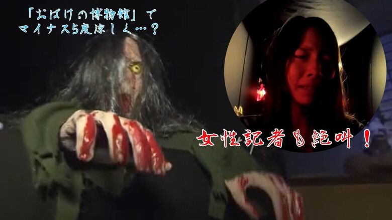 血まみれの手に、天井から生首も…「おばけの博物館」でマイナス5度は涼しく…？ 子どもたちにも大人気【広島発】｜FNNプライムオンライン