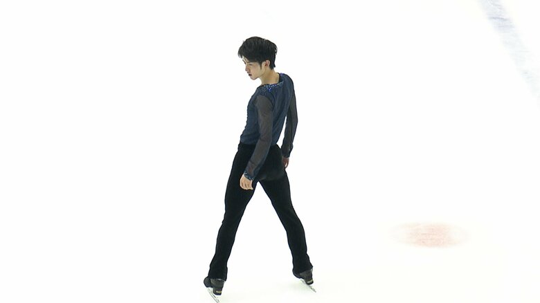 山本のフリーの演技後、会場が総立ちとなった