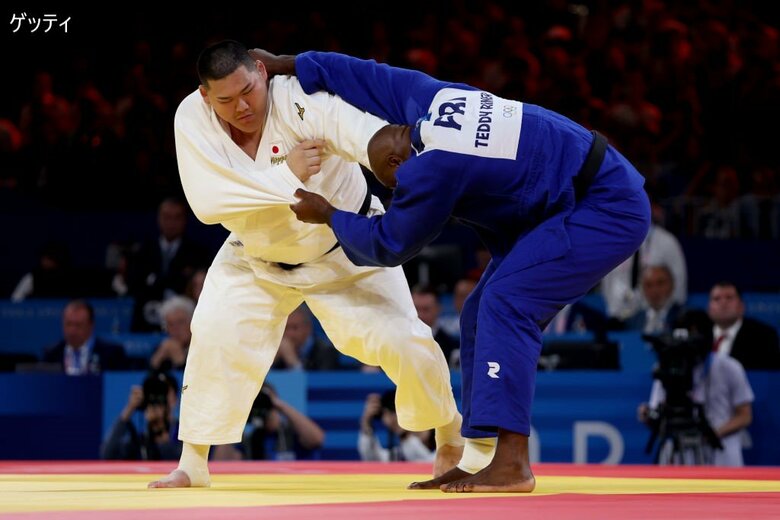 斉藤立選手（左）とT・リネール選手（右）