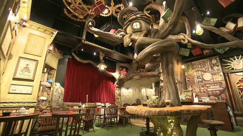 ヴェルベナの店内は魔法の世界観で統一されている