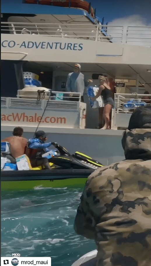 発災当初は道路が封鎖されたため海から支援物資を運んだ