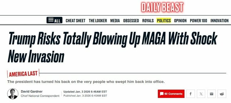 ザ・デイリー・ビースト（3日）