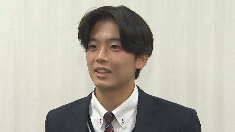 新潟第一高校2年　水澤海志さん