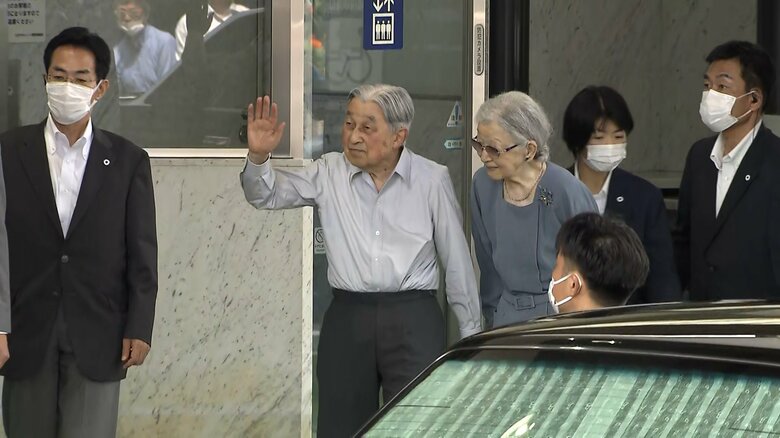 軽井沢駅に到着された　8月22日