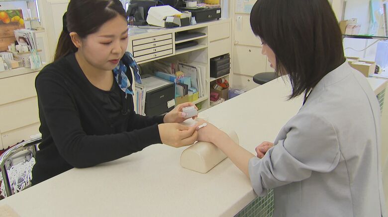 クリームで保湿