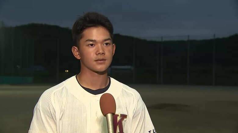 久慈高校硬式野球部・宇部智也主将（3年）