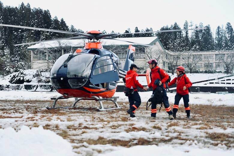 ヘリは被災地の病人にとって重要な役割をもつ