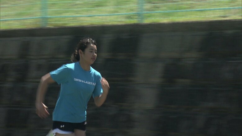 トライアスロンは女子ランキング全国1位（12歳以下）だ