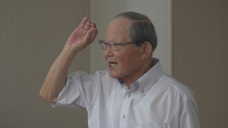 戦争について語り継ぐ中野会長