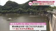 耶馬渓ダム　雨降らなければ9月にも貯水率0%に　協議会では取水制限の強化を検討　雨不足が深刻に　大分
