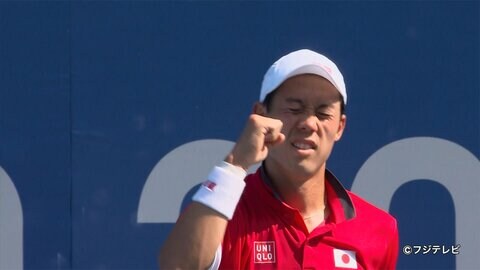 テニス 錦織圭がベスト8進出 猛暑の中での熱戦制す
