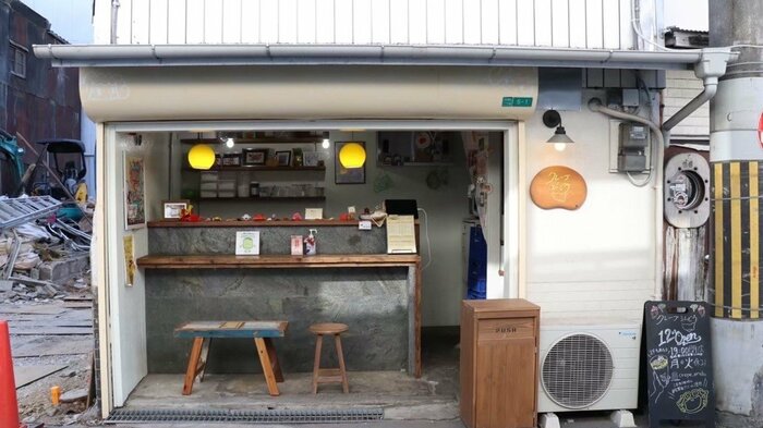 2023年、大阪市内にオープンした「クレープえんどう」1号店（遠藤さん提供）