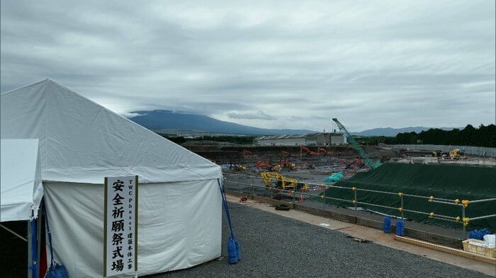 建設中のウーブン・シティ(2022年 トヨタ自動車提供)