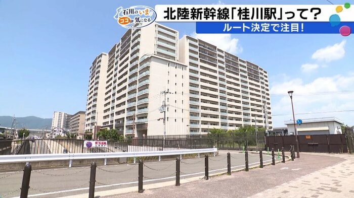 周辺には大型マンションが増えている
