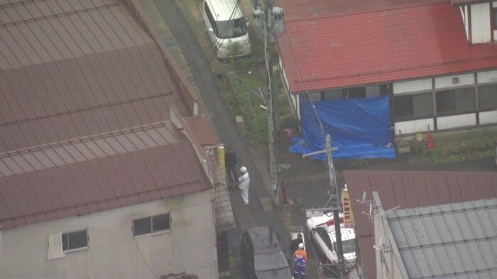 6日にわたりクマが居座った秋田・湯沢市の住宅周辺（10月）