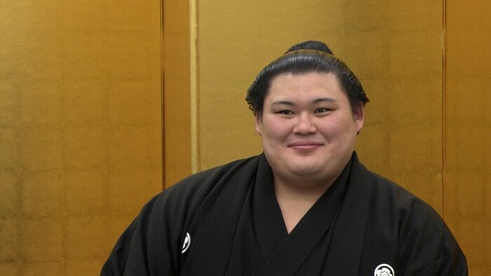 祝賀会での大の里