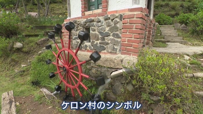 シンボルの水車小屋 これも手作り