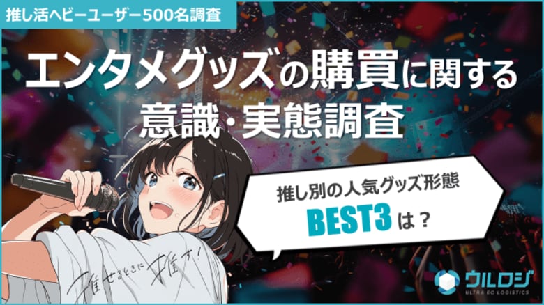 ランダム販売は賛否両論?推し活グッズの販売形式に関する本音が判明!!ウルロジが「エンタメグッズの購買に関する意識・実態調査」を公開