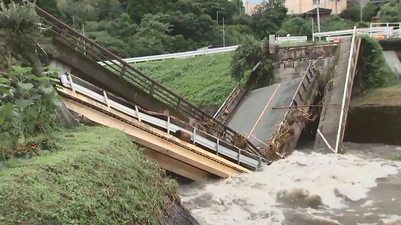 1日に2度の“線状降水帯”　熊本県内で橋の崩落や河川の氾濫も　カメラがとらえた大雨の爪痕｜FNNプライムオンライン