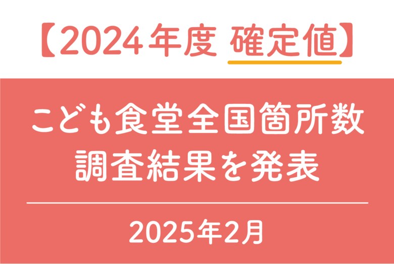 【確定値】こども食堂数が「1万867箇所」に~24年度に日本で初めて1万箇所を超え、公立中学校数を上回る~