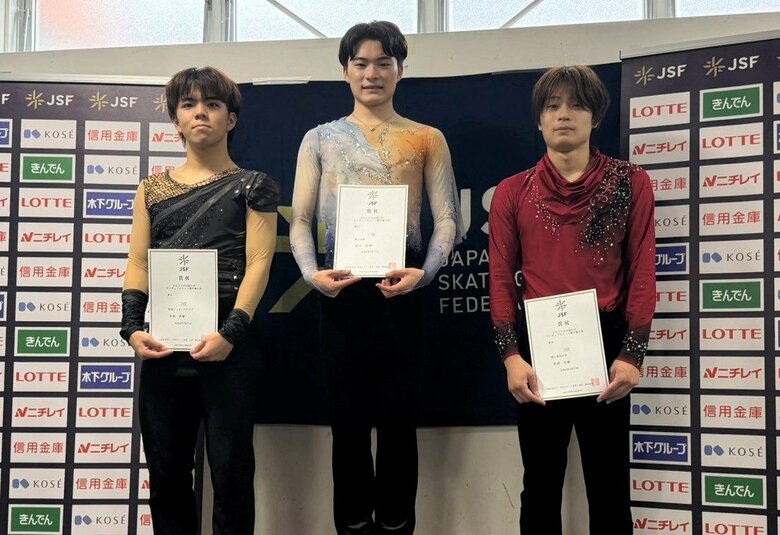 シニア男子表彰台（中四国九州選手権）